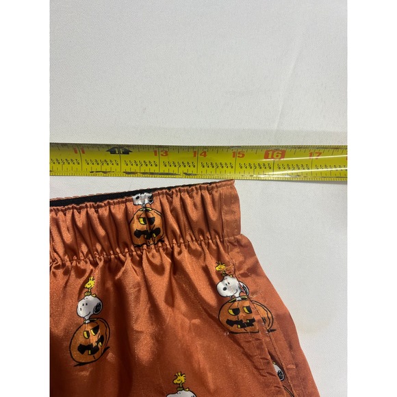 American Eagle Peanuts Snoopy Fall 2024 Satin Shorts M Halloween Pumpkins - Picture 5 of 11